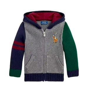 Brand new with tags Polo Ralph Lauren boys Sweater Hoodie. Size 8.